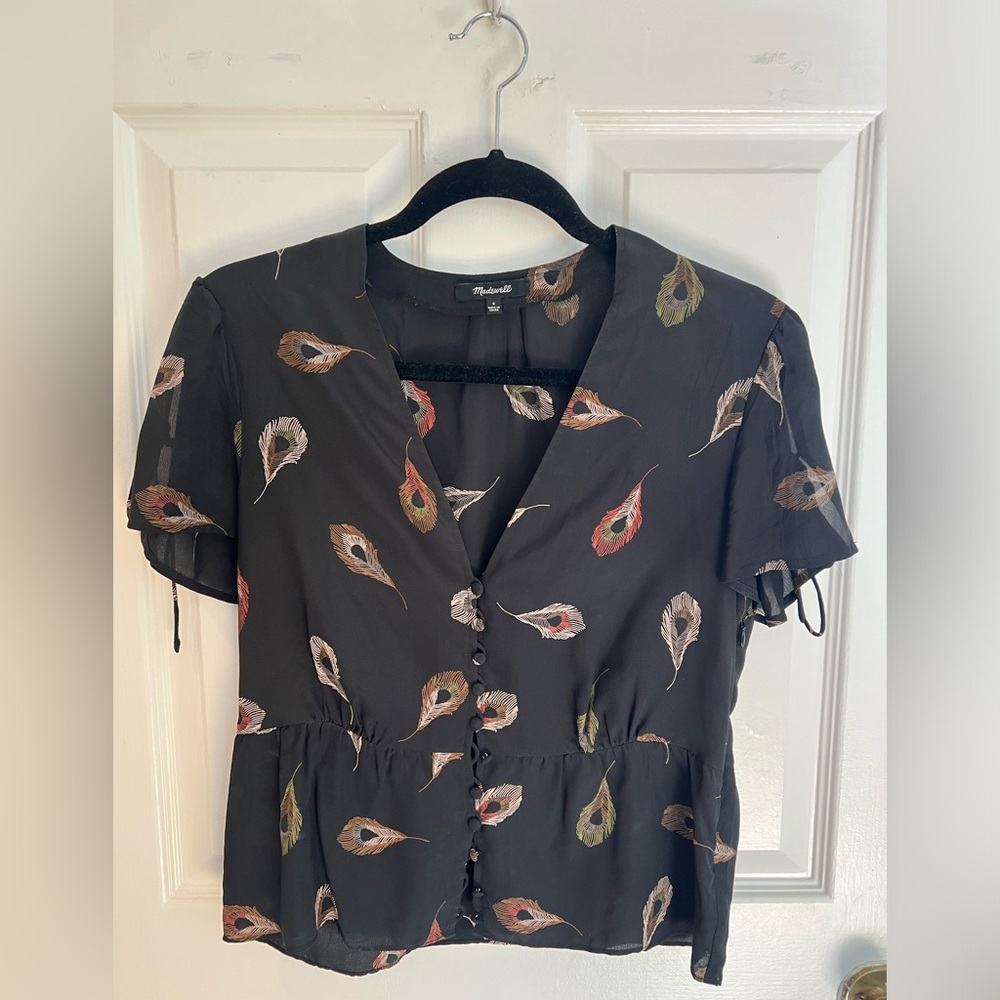 Madewell 100% Silk Top size 4
